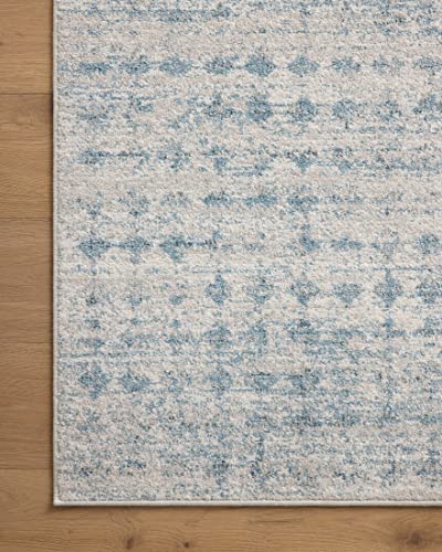 Loloi Kamala Sky/Dove 6'-7" x 9'-6" Area Rug - color: Sky / Dove, size: 6'7" x 9'6" (Rectangular)