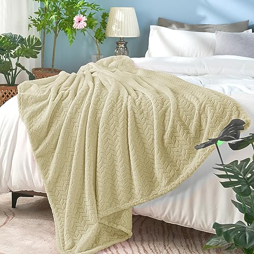 inhand Camel Throw Blanket for Couch, Super Soft Flannel Blanket Throw Size All Season Use, 50 x 60 Inches - color: Camel, size: Throw/Travel-50x60 IN