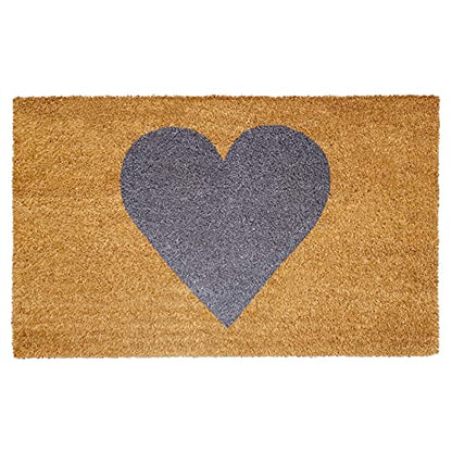 Calloway Mills Madison Heart Doormat (Gray, 17" x 29") - color: Grey, size: 1'5" x 2'5" (Rectangular)