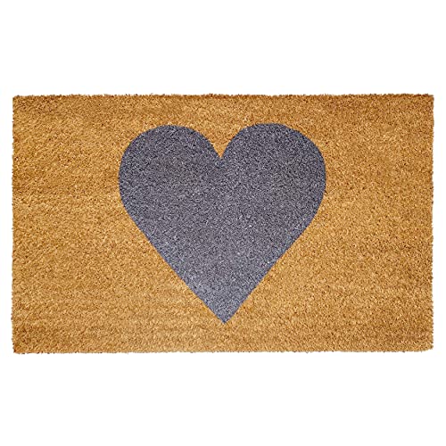 Calloway Mills Madison Heart Doormat (Gray, 17" x 29") - color: Grey, size: 1'5" x 2'5" (Rectangular)