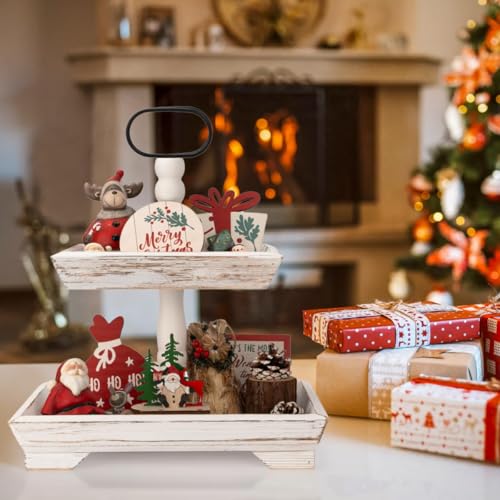 Tiered Tray Stand Farmhouse 2 Tiered