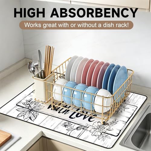 Stove Top Cover for Electric Stoves: All-in-One Heat-Resistant Protector Mat, Non-Slip Kitchen Counter Mat Cooking Design 28''x20'' - color: CH1515