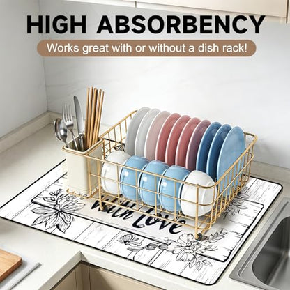 Stove Top Cover for Electric Stoves: All-in-One Heat-Resistant Protector Mat, Non-Slip Kitchen Counter Mat Cooking Design 28''x20'' - color: CH1515