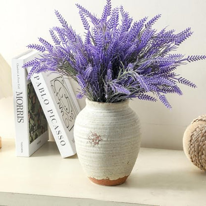 Ceramic Decorative Vase, 7.4 Inch Rustic Farmhouse Flower Vase - color: 205-3-7.4in