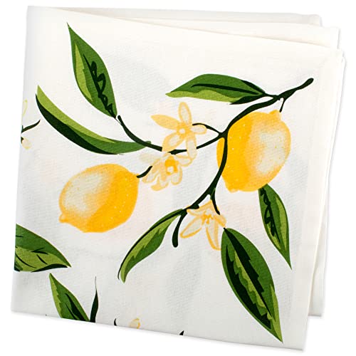 DII Lemon Bliss Tabletop Collection, Napkin Set, 6 Piece - size: 20" x 20" (Set of 6)