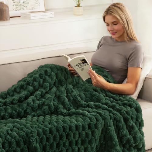 Whale Flotilla Soft 3D Fleece Throw Blanket for Couch & Bed, Emerald Green - color: Emerald Green, size: Throw(50x60 Inch)