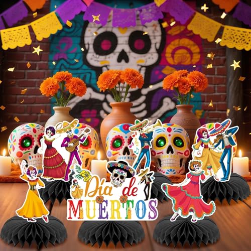 10Pcs Dia De Los Muertos Table Centerpieces Decorations - style: Day of The Dead Style