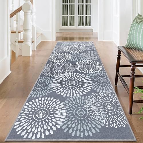 StepRite 2x6 Hallway Runner Rug, Washable Non-Slip Kitchen Rug for Entryway - size: 2' x 6' (Rectangular)