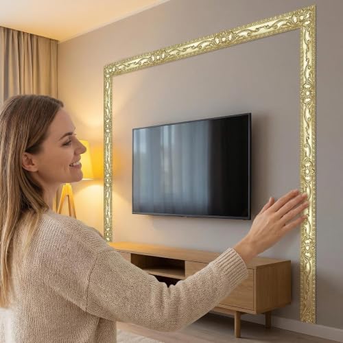 Flexible Wall Trim 16.4 Feet Peel and Stick Molding -Champagne Gold - color: Champagne Gold