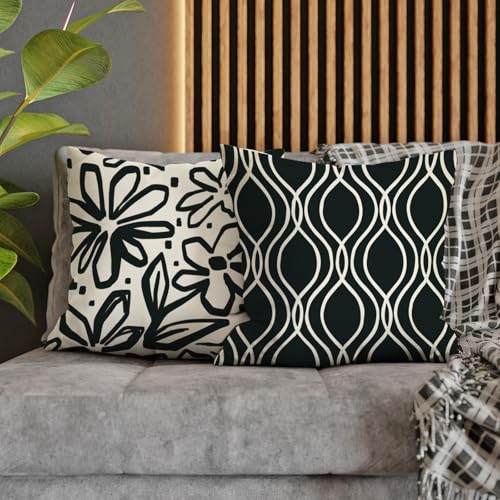 Fahrendom Keep Calm and Carry on Decorative Throw Pillow Covers - color: Geometric