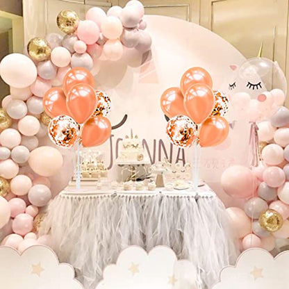 ZJDHPTY 4Set Rose Gold Balloon Stand Table Centerpieces Party Decor - color: Rosegold 4