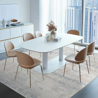 Washable Rugs 6x9 Area Rugs for Living Room,Bedroom,Dining Room,Kids Room - color: Blue-griege-brown-beige-white, size: 6' x 9' (Rectangular)
