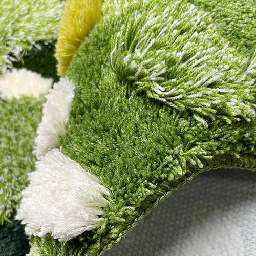 UKELER Moss Area Rugs, 3D Grass Moss Runner Rug for Laundry Room Soft Shag Non Slip Washable Bath Rugs Mats for Bedroom Living Room Kids Playroom Hallway Kitchen 55''x27.5'' - color: Moss Rug E