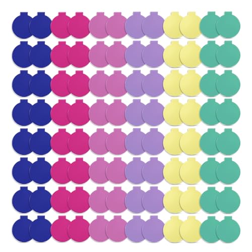 Qislee 96 Pack Compact Mirrors Bulk for Party Favors Purse Travel, 6 Colors - color: 96 Pcs-6 Colors
