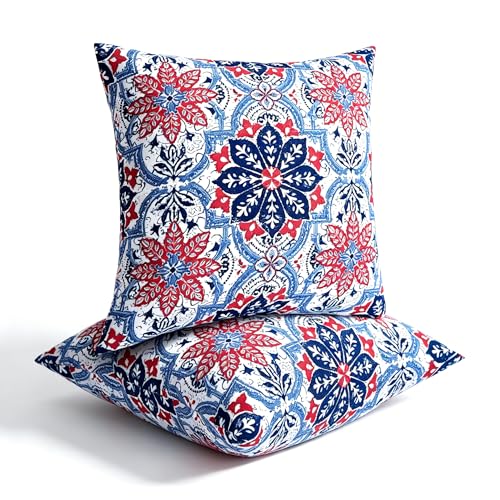 JMGBird Outdoor Throw Pillow Outdoor Patio Pillows for Couch - color: Clark Blue