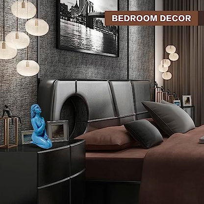 Reading Lady Statue, Decorative Female Figurine Thinker Aesthetic Sculpture, Bookshelf Desk Home Living Room Bedroom Modern Abstract Decor (Self Love) - style: Self Love