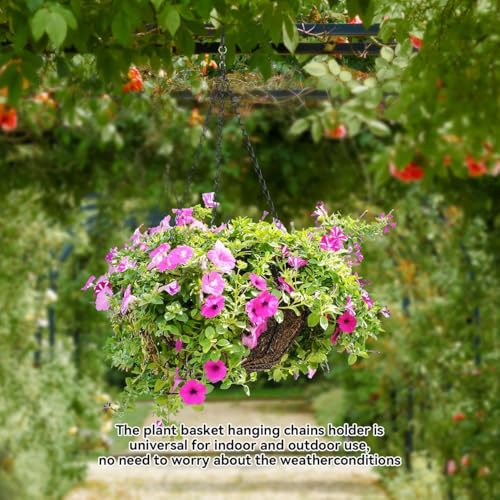 Heybe Swivel Hanging Basket Chains 23 Inches 3 Leads Hanging Chains Flower Pot Hanger Replacement Plant Hangers for Planters and Lanterns, Pack of 3 (3 Legs-Swivel) - style: 3 Legs-Swivel