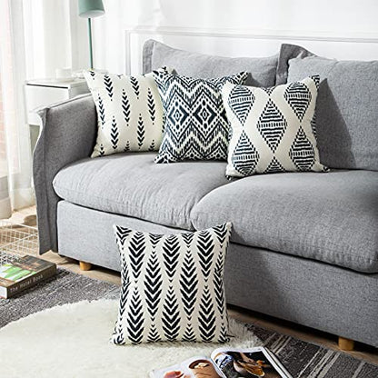 ArtSocket Linen Throw Pillow Covers Set of 4, 18 x 18 Inch, Boho Tribal - size: 18" x 18" (Pack of 4)
