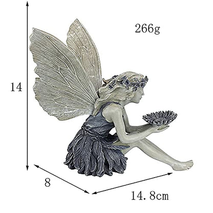 Outdoor Garden Fairy Statue Ornaments, Realistic Angel Sculpture Figurines