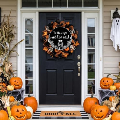 Gothic Home Decoration, Funny Couple Wooden Hanging Sign - color: Black-next