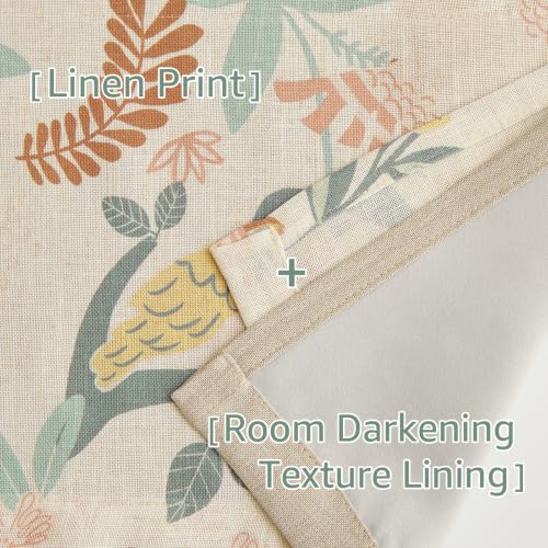 jinchan Floral Linen Window Valance Curtain, 50x18, 1 Panel, Green - color: Averie | Dusty Green, size: 50"W x 18"L (Pack of 1)