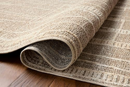 Loloi Amber Lewis Bexley Mushroom/Natural 5'-0" x 7'-6" Area Rug - color: Mushroom / Natural, size: 5' x 7'6" (Rectangular)