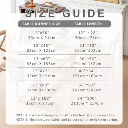 Line Macrame Table Runner, Black Table Runners 36 Inches Long - color: Black, size: 13"x36"