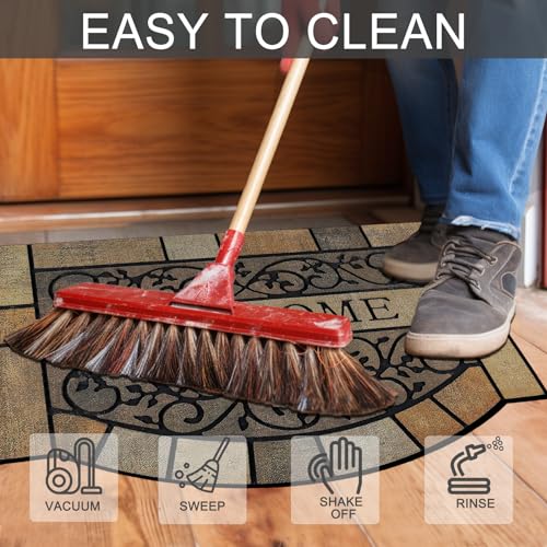 CHICHIC Front Door Mat 17"x29" Outdoors Mat Heavy Duty Welcome Mat, Vine - size: 17" x 29"