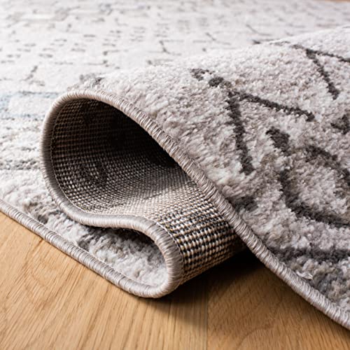 SAFAVIEH Amsterdam Accent Rug 2'3"x4', Boho Light Grey & Brown AMS108F - color: Light Grey/Brown, size: 2'3" x 4' (Rectangular)