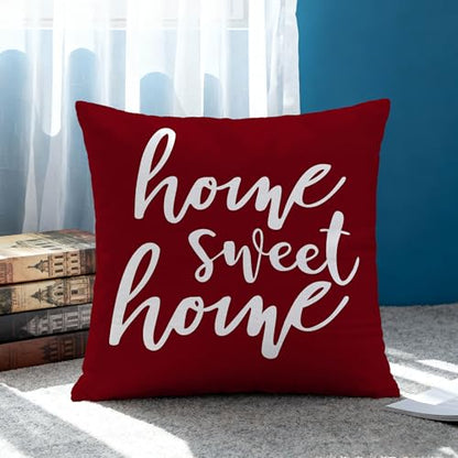 Hexagram Throw Pillow Covers 18x18, Burgundy Outdoor Pillow Covers Set of 4 - color: Burgundy, size: 18" x 18" (Pack of 4)