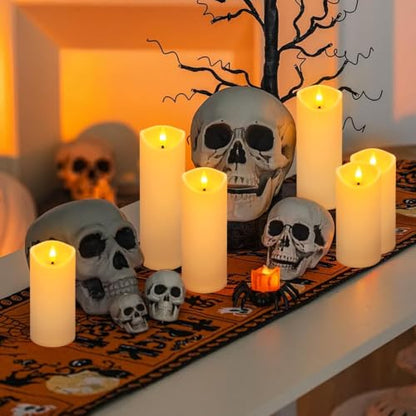 24 Pack Ivory Flameless Candles, with 4 Remote Controls - color: 24Wave Flameless Candle