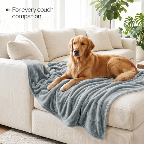 Soft Fleece Blanket for Bed King Size Cool Grey (90x102 Inch) - color: Cool Grey, size: King (90x102 Inch)