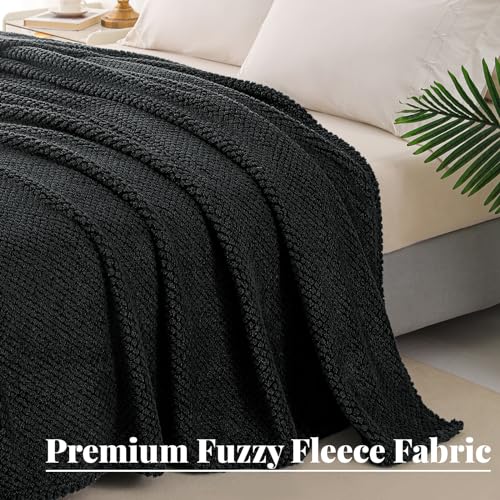 Whale Flotilla Extra Large Soft Fleece Throw Blanket for Couch - color: Black, size: Throw(50x70 In)
