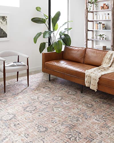 Loloi Skye Blush/Grey 2'-0" x 5'-0" Accent Rug - color: Blush / Grey, size: 2' x 5' (Rectangular)