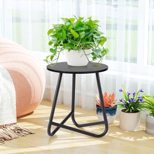 Plant Stand Indoor,Small Plant Table,Metal Display Rack,Black,14In - color: Black, size: 14 In