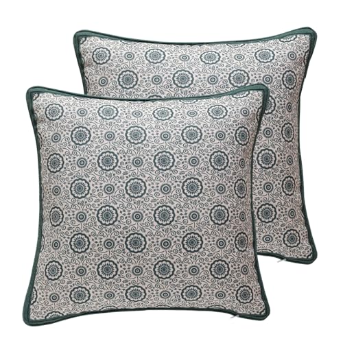 patdrea Vintage Linen Throw Pillow Cover,18"x18",Set of 2-Palladin B - color: Palladin B, size: 18" x 18" (Pack of 2)