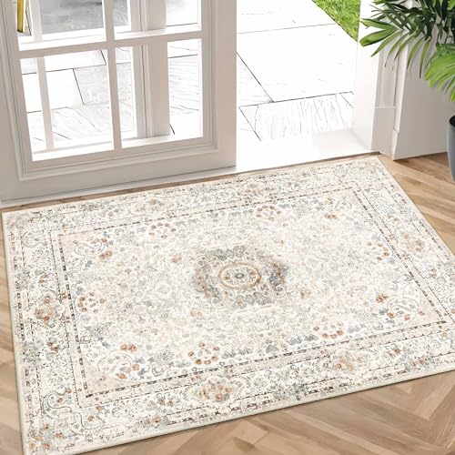 Small Rugs 2x3,Boho Rug for Entryway Bedroom Entrance Doormat - color: Beige, size: 2'x3'