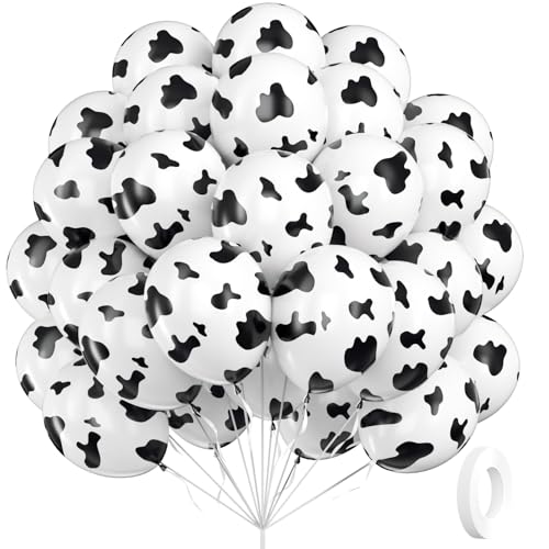 12inch Cow Print Latex Balloons with Animal Print Balloons - color: Cow Print