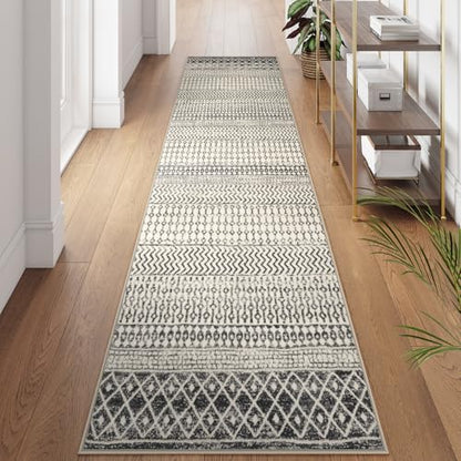 2'6 x 10' Washable Extra Long Hallway Runner, Soft Bedroom Runners - color: Black, size: 2'6" x 10' (Runner)