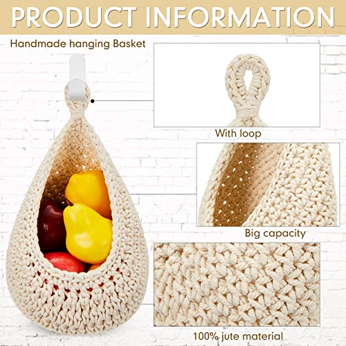 Honeydak 3 Hanging Baskets, Cream, Classic Teardrop - color: Cream, style: Classic Teardrop