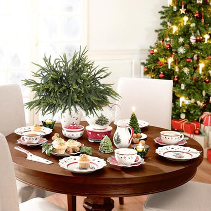 12Pcs Christmas Norfolk Pine Stems, 24'' Real Touch Branches Greenery Picks - color: Green