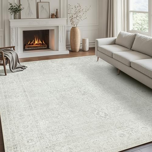 5x7 Washable Area Rugs for Living Room,Bedroom,Dining Room(Concrete Grey) - color: Concrete-grey, size: 5' x 7' (Rectangular)