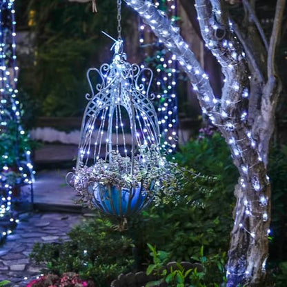 JMEXSUSS 66 ft 200 LED White Fairy Lights Plug in with 8 Modes - color: White, size: 66FT 200LED