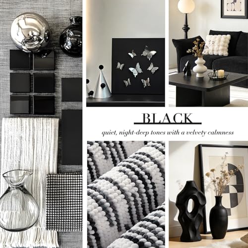 BSICPRO Bathroom Rugs Sets 2 Piece, Modern Bath Mat 20"x32"+16"x24", Black - color: Black and White, size: 20" x 32" Plus 16" x 24"