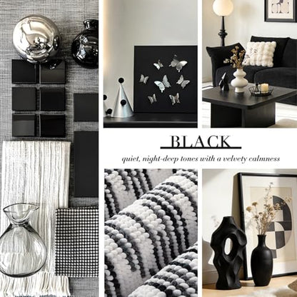 BSICPRO Bathroom Rugs Sets 2 Piece, Modern Bath Mat 20"x32"+16"x24", Black - color: Black and White, size: 20" x 32" Plus 16" x 24"
