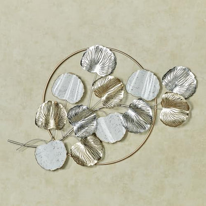 Touch of Class Metallic Splendor Metal Wall Art, Gold, Silver, White