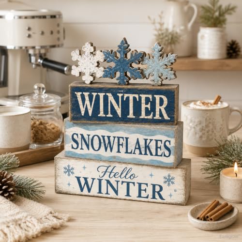 Christmas Decorations Indoor, 4pcs Christmas Winter Snowflakes Home Decor - style: Snowflakes