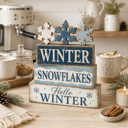 Christmas Decorations Indoor, 4pcs Christmas Winter Snowflakes Home Decor - style: Snowflakes