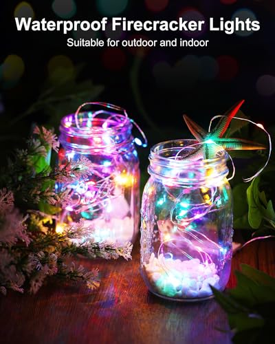 Minetom Fairy Lights Battery Operated, Twinkle String Lights 5ft 60LED - color: Multicolor