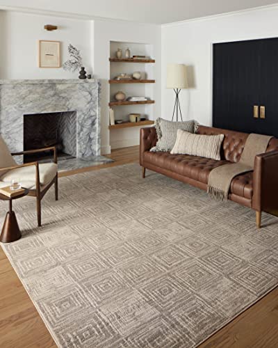 Loloi Darby Beige/Grey 6'-7" x 9'-3" Area Rug - color: Beige / Grey, size: 6'7" x 9'3" (Rectangular)